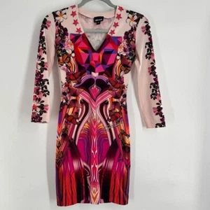 Just Cavalli Minikleid Rosa Abstrakt 3/4 Ärmel Gr. 36 Euro - Bild 1 von 7