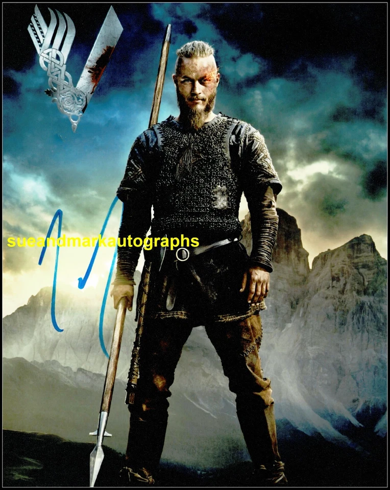 Travis Fimmell Ragnar Lothbrok Vikings  Autograph Signed UACC RD 96 - Image 1 of 1