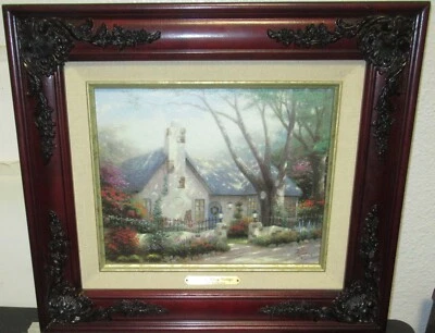 THOMAS KINKADE "MORNING GLORY COTTAGE" OPEN EDITION LITHOGRAPH WITH C.O.A. - Image 1 of 4
