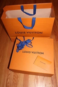 Authentic LOUIS VUITTON Extra Large Drawer Box 15x15x7" Bag Ribbon Receipt - Picture 1 of 9