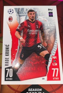 Topps Match Attax Champions League 23/24 No. 348 Rade Krunic
