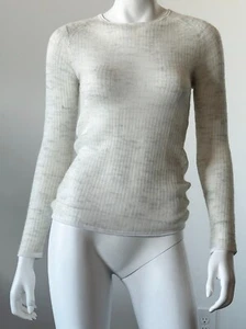 Demylee Mohair Oatmeal Crewneck Sweater Size XS - Picture 1 of 4