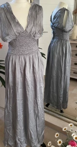 ZARA MAXIKLEID, KLEID, FESTLICH, HOCHZEIT, ABSCHLUSS, ABI, Crash-Optik, Gr. XS - Bild 1 von 18
