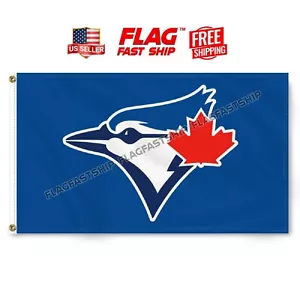 Toronto Blue Jays 3X5 FT Flag Indoor Outdoor Banner Baseball MLB FREE Shipping - Picture 1 of 16