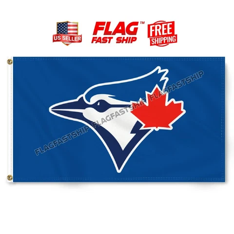 Toronto Blue Jays 3X5 FT Flag Indoor Outdoor Banner Baseball MLB FREE Shipping Cover