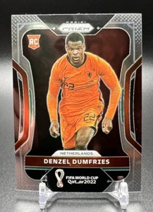 2022 Panini Prizm World Cup Qatar DENZEL DUMFRIES RC ROOKIE Netherlands #154 - Picture 1 of 2
