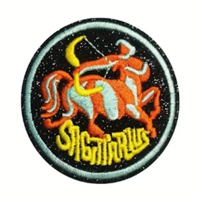 SAGITTARIUS - Astrology Zodiac Sign Horoscope Iron-On/Sew-On Embroidered Patch - Image 1 of 4