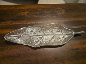 Serving Leaf Plate Platter Tray Tableware Decor 16" x 5"  - Picture 1 of 8
