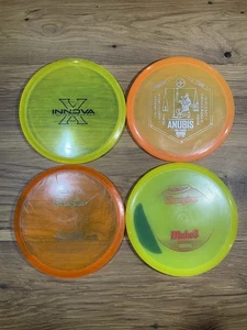 Disc Golf Lot: 3 Innova Champion Mako3 & 1 Infinite Discs C-Blend Anubis - Picture 1 of 12