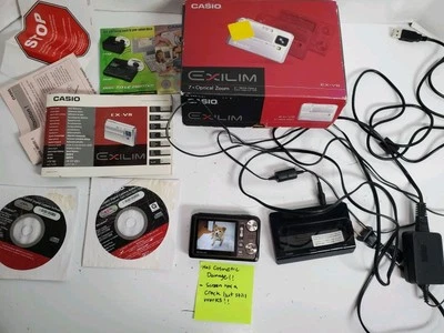 IMPERFECT - Casio Exilim EX-V8 Digital Camera 8.1MP 2.5" LCD 7x Zoom - READ - Image 1 of 4