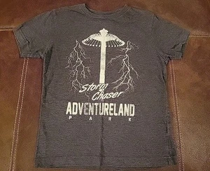 Storm Chaser Adventureland Park Altoona Iowa Gray Tee Short Sleeves Youth Small - Picture 1 of 4