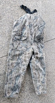 Men’s Mossy Oak Cabelas Reversible Treestand Hunting Camo Overalls Bibs Men’s XL - Image 1 of 4