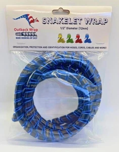 Outback Wrap Snakelet | Schlauchschutz & Etikettierfolie 12 mm x 5 Fuß blau - Bild 1 von 1