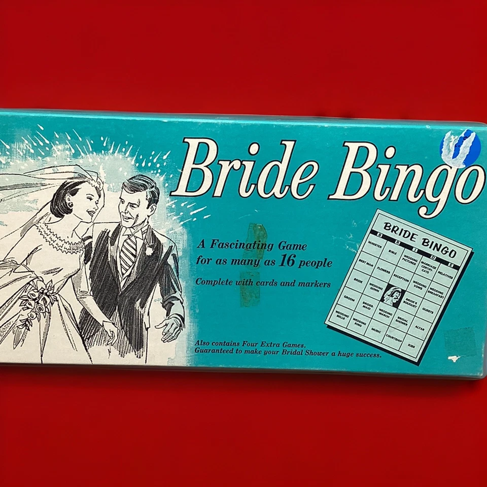 Vintage 1957 Bride Bingo Board Game Leister Game Co USA. Fun Bridal Shower Games - Image 1 of 1