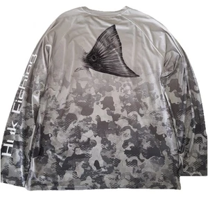 HUK Redfish Camo Fade Performance Fishing Sun Outdoor Shirt Size Men’s Large - Picture 1 of 8