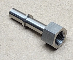 Stainless steel 3/8" SAE Quick Connect Male to -6 AN/JIC female adapter fitting - Bild 1 von 9