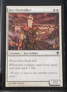 Kor Firewalker 011/145 | MTG WWK Worldwake | White Uncommon NM 2010 - Foto 1 di 2