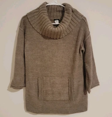 Suéter para mujer J Crew talla pequeña capucha cuello lana mohair avena neutro acogedor suave Foto 1 de 4