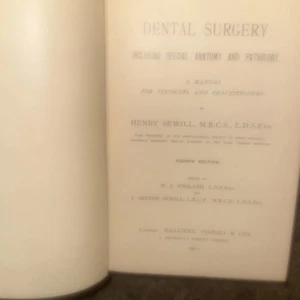 Dental Surgery, Including Special Anatomy & Pathology: A Manual for Students ... - Bild 1 von 11