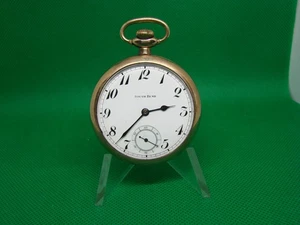 ANTICO OROLOGIO DA TASCA 12s SOUTH BEND 19j 219 BEL QUADRANTE CASSA ORO RIEMPITA! x5 - Foto 1 di 4