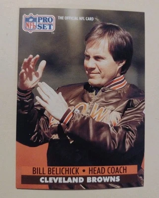 1991 Pro Set - #126 Bill Belichick (RC) - Image 1 of 2
