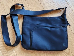 Kyodan Umhängetasche schwarz Nylon Crossbody faltbar verstaubar - Bild 1 von 7