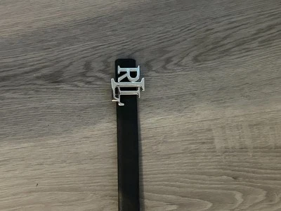 Ralph Lauren Women's Belt Black/Tan Textured Leather, Reversible uk30 eur38 95cm - image 1 of 4