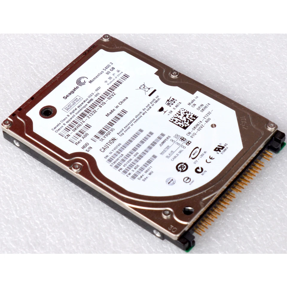 Hdd Hard Drive 80GB Seagate 0KH674 9S1038-031 /-030 CN-0KH674 Momentus 5400 M222 - Image 1 of 1