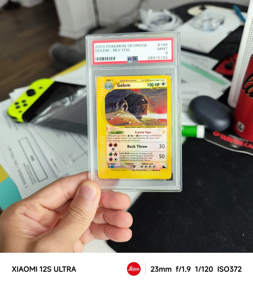 Crystal Golem PSA 9 Mint Skyridge Reverse Holo 148/144 Pokemon Card  - Image 1 of 2