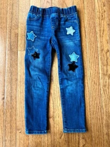 baby GAP Legging Jeans with Patchwork Stars, Elastic Waist. Size 5. Adorable! - Picture 1 of 8