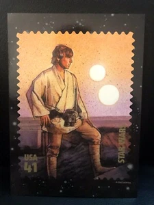Tarjeta postal retirada de Star Wars™ Episodio IV Una Nueva Esperanza LUKE SKYWALKER USPS - Imagen 1 de 3