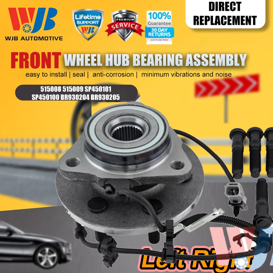 2x Front Wheel Hub Bearing Left Right Fit for Dodge Dakota Durango 515008 515009 Foto 1 de 4