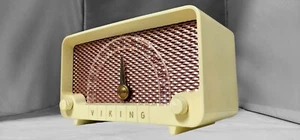 1954 Viking EMU51-469 AM Röhrenradio Chrom Weiß Top - Bild 1 von 10