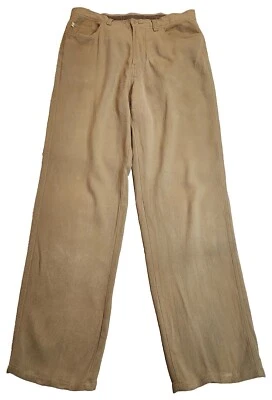 Tommy Bahama Men's Silk/Rayon Blend Beige Flat Front Chino Pants Size 32x30 - Image 1 of 4