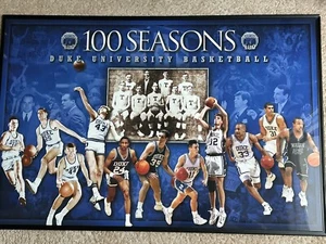 Duke Poster 100 Seasons, Multiple All-Star Players - Picture 1 of 4