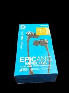JLab Epic ANC Wireless Noise Cancelling InEar Headphones Bluetooth Black Earbuds - Picture 1 of 3