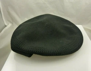 Sombrero de conducción de malla de verano negro Kangol sombrero de golfista pequeño ligeramente usado - Imagen 1 de 7