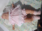 Adorable Lifelike Vinyl with Cloth Lifesize Berjusa Style Baby Doll With Pillow