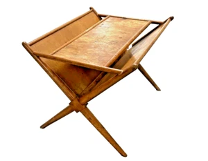 Mid Century Robsjohn Gibbons Widdicomb Coffee Magazine Table 1950's Wood - Picture 1 of 10