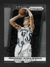 Andrei Kirilenko Autographed Auto 2013-14 Panini Prizm Brooklyn Nets Card #153