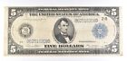 1914 $5 New York NY FR N Blue Seal Large Note FR 851 B *5024