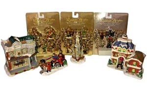 Lotto Windham Heights scena natalizia caserma dei pompieri statua carro dei pompieri luce Ppl - Foto 1 di 10