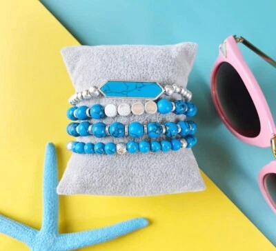 Park Lane "Denver” Bracelet Turquoise w/ Jet Crystals Pretty! Reg. $148 - Image 1 of 4