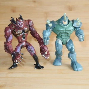 Marvel Rhino and Deep Sea Venom Spider-Man Villain Action Figures x 2 - Picture 1 of 12