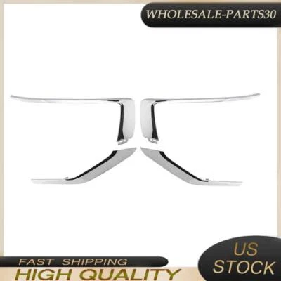 For Mitsubishi Eclipse Cross 2018-2021 4x Front Bumper Molding Trim Strip Chrome - Изображение 1 из 4