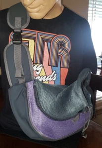 Pet Puppy Dog Mesh Sling Carry Pack Backpack Carrier Travel Tote Shoulder Bag US - Picture 1 of 9