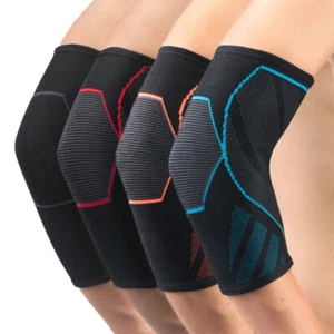 Men Knitted Crochet Arm Sleeve Basketball Running Sports Protective Support - Picture 1 of 16