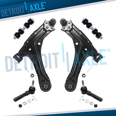 Front Lower Control Arms Outer Tierods Sway Bars Kit for Pontiac Grand Am Alero - Image 1 of 4