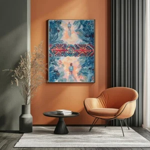 Digital Picture, Printable, Oil Painted Digital Abstract Art , Wallpaper - Picture 1 of 4