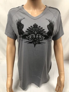 Top Woman Faithconnexion 100% Cotton Size M Color Grey New - Picture 1 of 8